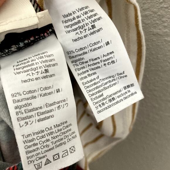 Crewcuts Stripes & Plaid Holiday Outfit - Ruffle Collar Top, Leggings - 4/5 - Picture 8 of 13